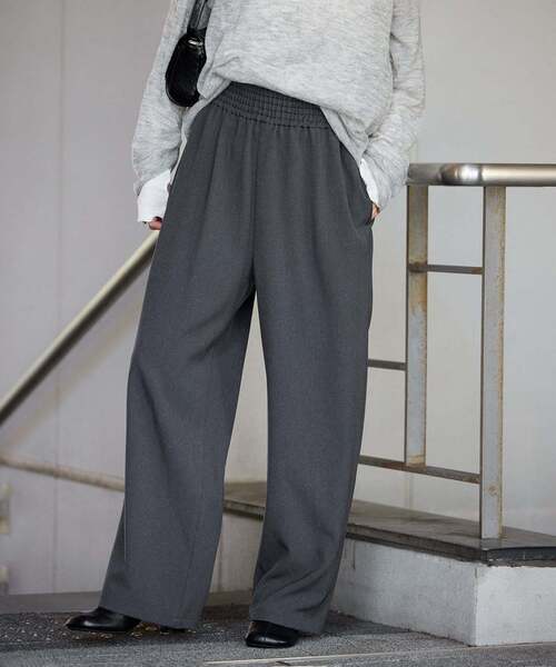 JOURNAL STANDARD(ジャーナルスタンダード)の「《追加4》ライクストレッチワイドパンツ(その他パンツ・レディース・ブラック/チョコ/チャコールグレー/ブラウン・34/36/38/40)」の11枚目の写真