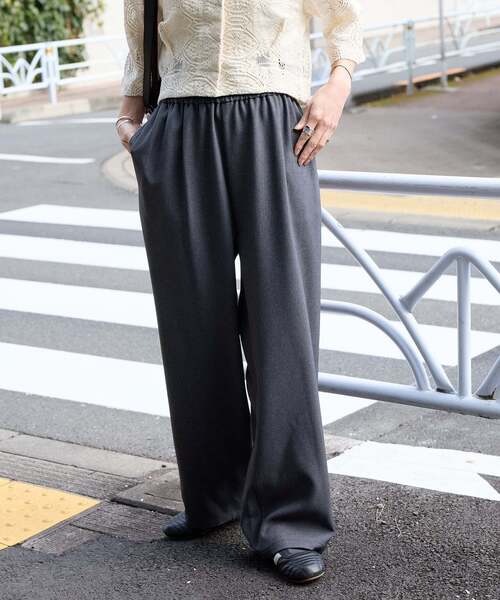 JOURNAL STANDARD(ジャーナルスタンダード)の「《追加4》ライクストレッチワイドパンツ(その他パンツ・レディース・ブラック/チョコ/チャコールグレー/ブラウン・34/36/38/40)」の17枚目の写真