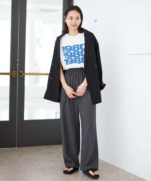 JOURNAL STANDARD(ジャーナルスタンダード)の「《追加4》ライクストレッチワイドパンツ(その他パンツ・レディース・ブラック/チョコ/チャコールグレー/ブラウン・34/36/38/40)」の7枚目の写真