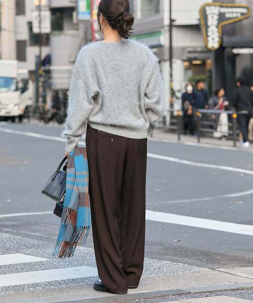 JOURNAL STANDARD(ジャーナルスタンダード)の「《追加4》ライクストレッチワイドパンツ(その他パンツ・レディース・ブラック/チョコ/チャコールグレー/ブラウン・34/36/38/40)」の10枚目の写真