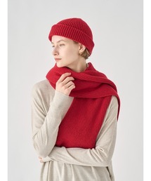 JOHN SMEDLEY（ジョンスメドレー）の「［Eco Cashmere］カシミヤ混 リブニットマフラー（マフラー・メンズ）」