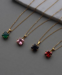 abaskdesign（アバスクデザイン）の「金属アレルギー対応　スクエアカットネックレス（ネックレス）」