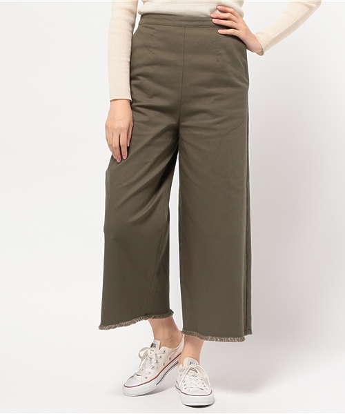 B:MING by BEAMS(ビーミングバイビームス)の「ビーミング by ビームス / カツラギワイドパンツ(その他パンツ・レディース・カーキ/ブラック/ベージュ・SMALL/MEDIUM)」の1枚目の写真
