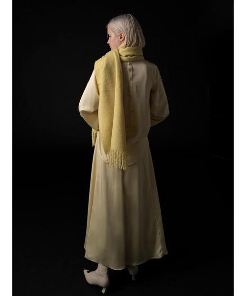 Te chichi（テチチ）の「【Atelier Bonheur】イエローカラーマフラー（ストール/ショール・レディース・イエロー・F）」の3枚目の写真