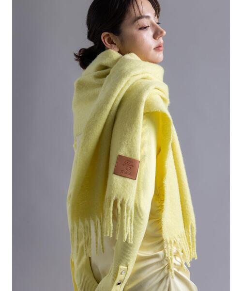 Te chichi（テチチ）の「【Atelier Bonheur】イエローカラーマフラー（ストール/ショール・レディース・イエロー・F）」の5枚目の写真