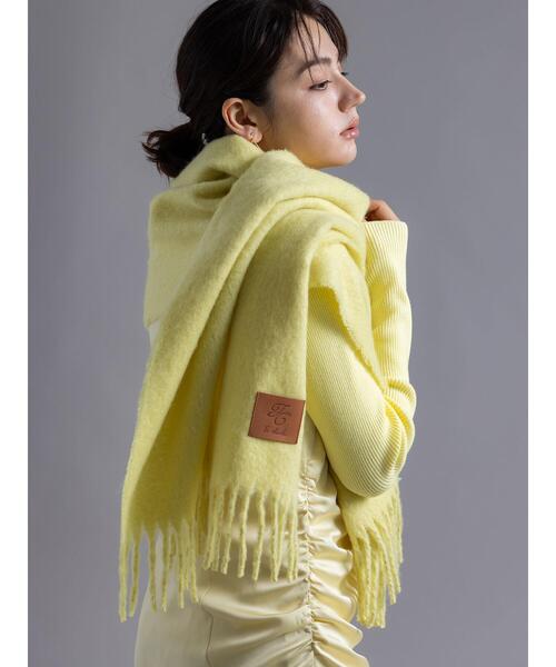 Te chichi（テチチ）の「【Atelier Bonheur】イエローカラーマフラー（ストール/ショール・レディース・イエロー・F）」の6枚目の写真