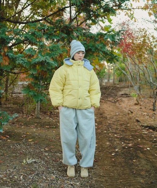 BROKEN BASE(ブロークンベース)の「Check Hood Down Jacket / チェックフードダウンジャケット(ダウンジャケット/コート・メンズ・イエロー/ブルー/ブラック・LARGE/SMALL/MEDIUM)」の15枚目の写真