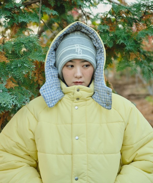 BROKEN BASE(ブロークンベース)の「Check Hood Down Jacket / チェックフードダウンジャケット(ダウンジャケット/コート・メンズ・イエロー/ブルー/ブラック・LARGE/SMALL/MEDIUM)」の16枚目の写真