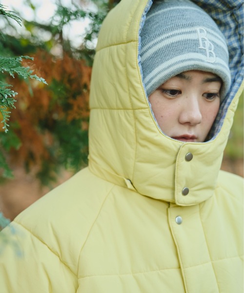BROKEN BASE(ブロークンベース)の「Check Hood Down Jacket / チェックフードダウンジャケット(ダウンジャケット/コート・メンズ・イエロー/ブルー/ブラック・LARGE/SMALL/MEDIUM)」の21枚目の写真