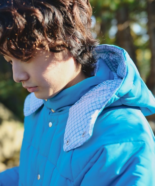 Check Hood Down Jacket / チェックフードダウンジャケット（ダウン