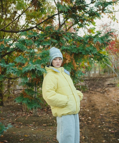 BROKEN BASE(ブロークンベース)の「Check Hood Down Jacket / チェックフードダウンジャケット(ダウンジャケット/コート・メンズ・イエロー/ブルー/ブラック・LARGE/SMALL/MEDIUM)」の12枚目の写真