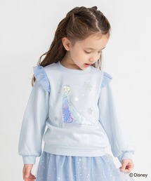 BRANSHES（ブランシェス）の「【DisneyCollection/ディズニーコレクション】裏起毛スパンコール付きトレーナー（スウェット）」