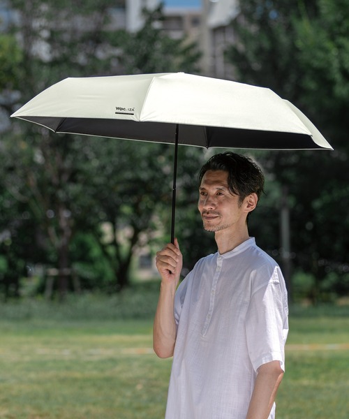 IZA(イーザ)の「IZA【大きめ&フック型】 完全遮光100% メンズ 日傘 折りたたみ 晴雨兼用 Wpc. LARGE & HOOK(折りたたみ傘・メンズ・ブラウン/オフホワイト/グレー/ブラック・FREE)」の6枚目の写真