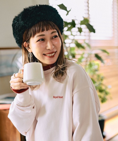 LEPSIM（レプシィム）の「【Royal Host】フォトアソートスウェット　608851（スウェット・レディース・ブラック/ピンク/ネイビー/チャコールグレー・FREE）」の15枚目の写真