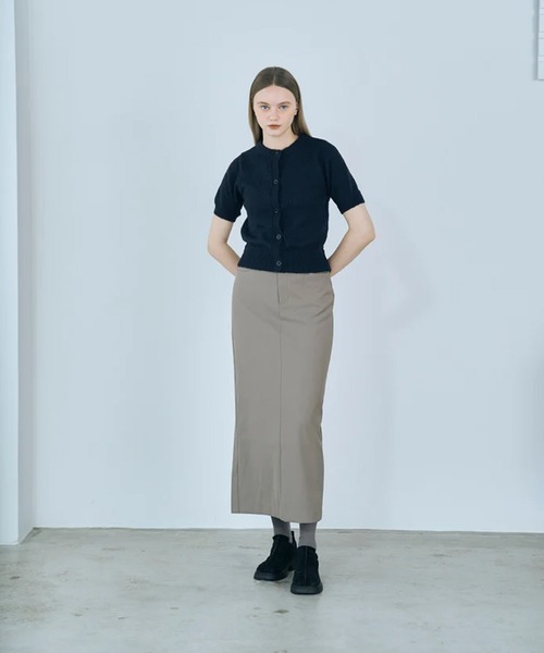 merrylatte(メリーラテ)の「twill narrow long skirt(スカート・レディース・グレー/ベージュ・FREE)」の18枚目の写真