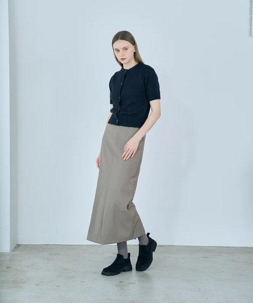 merrylatte(メリーラテ)の「twill narrow long skirt(スカート・レディース・グレー/ベージュ・FREE)」の20枚目の写真