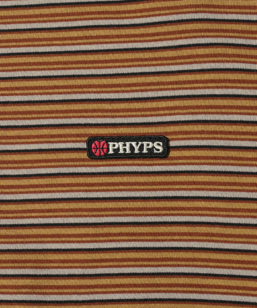 PHYSICAL DEPARTMENT(フィジカル デパートメント)の「アップルベスキットストライプ半袖Tシャツ_ブラウン(Tシャツ/カットソー・レディース・その他・SMALL/MEDIUM/LARGE/X-LARGE)」の5枚目の写真