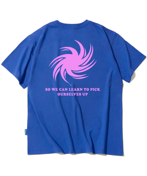 TRIPSHION(トリップション)の「ピンクトルネード ロゴ Tシャツ - ブルー(Tシャツ/カットソー・メンズ・その他・MEDIUM/X-LARGE/LARGE)」の1枚目の写真