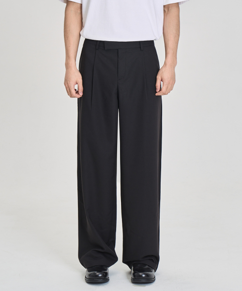 PRAIRIE(KR)(プレーリー)の「エアフローオーバーサイズスラックス (ブラック)(スラックス・メンズ・ブラック・SMALL/MEDIUM/LARGE)」の5枚目の写真