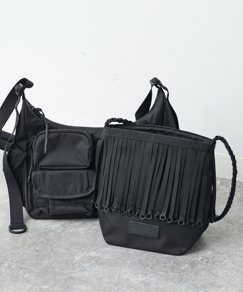 Spick & Span（スピックアンドスパン）の「BAICYCLON/バイシクロン 別注TAPE FRINGE MINI BAG*（ハンドバッグ・レディース・ブラック・FREE）」の3枚目の写真