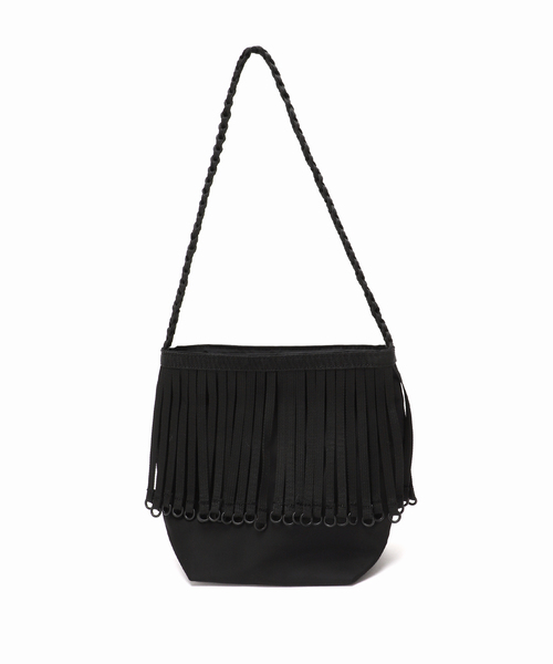 Spick & Span（スピックアンドスパン）の「BAICYCLON/バイシクロン 別注TAPE FRINGE MINI BAG*（ハンドバッグ・レディース・ブラック・FREE）」の6枚目の写真