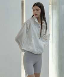 DEVIWEAR（デヴィウェア）の「女性 ヨガウェア DEVI-O0019-ホワイト ピラティス ファインストリング ウィンドジャケット（ジャージ）」