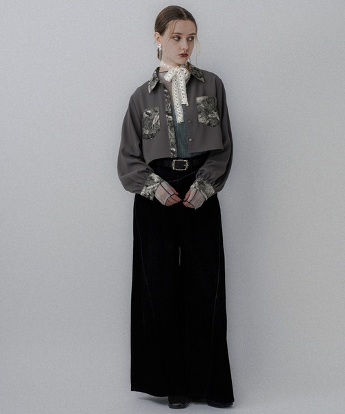 ジャガードキリカエショートシャツ(HARE)（シャツ/ブラウス）｜HARE