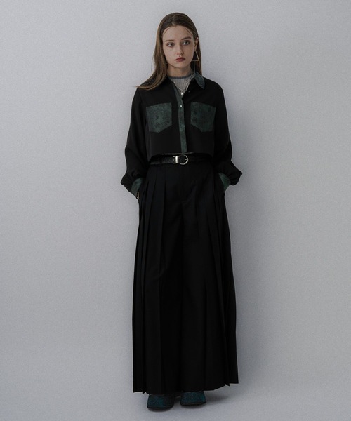 ジャガードキリカエショートシャツ(HARE)（シャツ/ブラウス）｜HARE