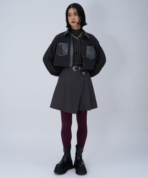 ジャガードキリカエショートシャツ(HARE)（シャツ/ブラウス）｜HARE