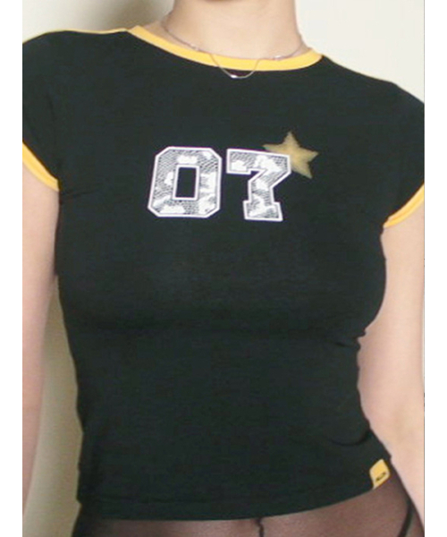 HILLDA（ヒルダ）の「07 スター スリム Tシャツ [ブラック]（Tシャツ/カットソー・レディース・その他・SMALL/MEDIUM）」の7枚目の写真