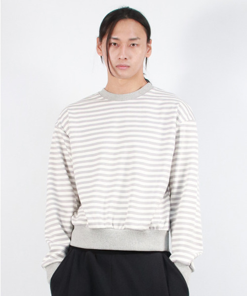 DEMARC（ドゥマーク）の「M STRIPE MEDIUM-FIT SWEATSHIRT -  Gray（スウェット・メンズ・その他・FREE）」の3枚目の写真