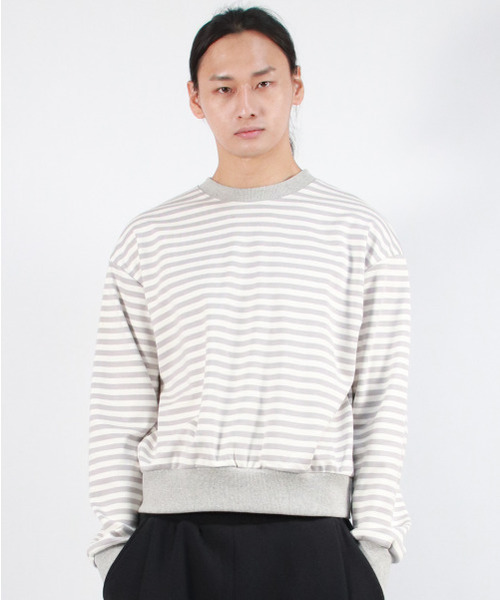 DEMARC（ドゥマーク）の「M STRIPE MEDIUM-FIT SWEATSHIRT -  Gray（スウェット・メンズ・その他・FREE）」の6枚目の写真