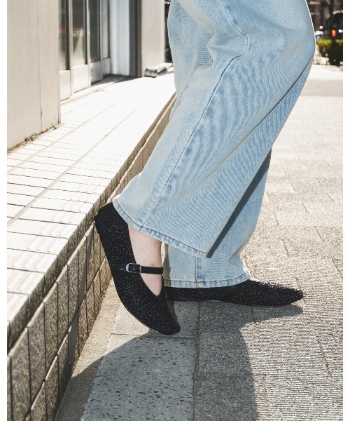 STEVE MADDEN(スティーブマデン)の「編み込みメリージェーン/S.MADDEN GAYLA-XS(パンプス・レディース・ブラック・23.0cm/23.5cm/23.5-24/24.0cm/24.5cm/22.5cm)」の4枚目の写真