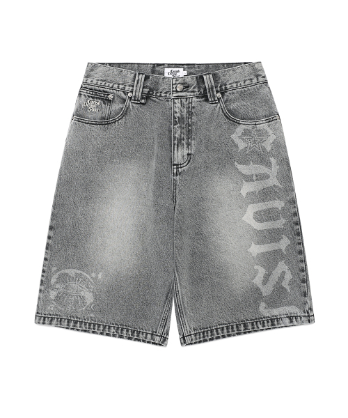 Cavish(カビシ)の「OVERDYED DENIM SHORTS GREY(CV2FMUD161A)(その他パンツ・レディース・グレー・MEDIUM/LARGE)」の1枚目の写真