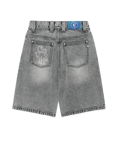 Cavish(カビシ)の「OVERDYED DENIM SHORTS GREY(CV2FMUD161A)(その他パンツ・レディース・グレー・MEDIUM/LARGE)」の2枚目の写真