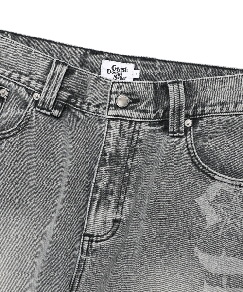 Cavish(カビシ)の「OVERDYED DENIM SHORTS GREY(CV2FMUD161A)(その他パンツ・レディース・グレー・MEDIUM/LARGE)」の3枚目の写真