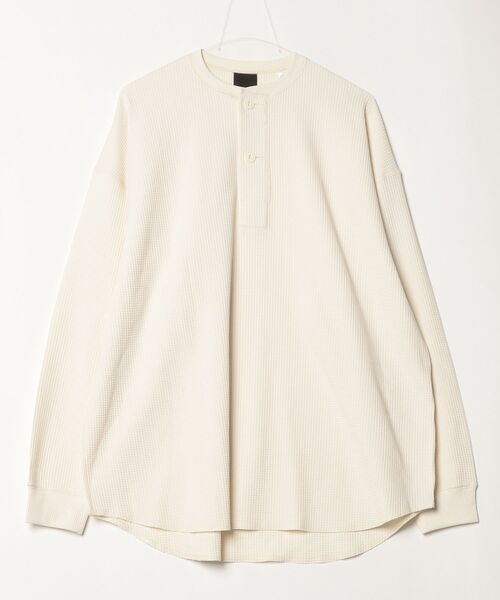 DAIWA PIER39(ダイワピア39)の「TECH THERMAL HENLEY L/S BE-33025W(Tシャツ/カットソー・メンズ・ブラック/オフホワイト・LARGE)」の1枚目の写真