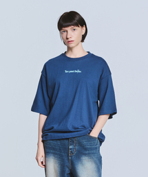 ベーシックロゴ半袖Tシャツ - ブルー
