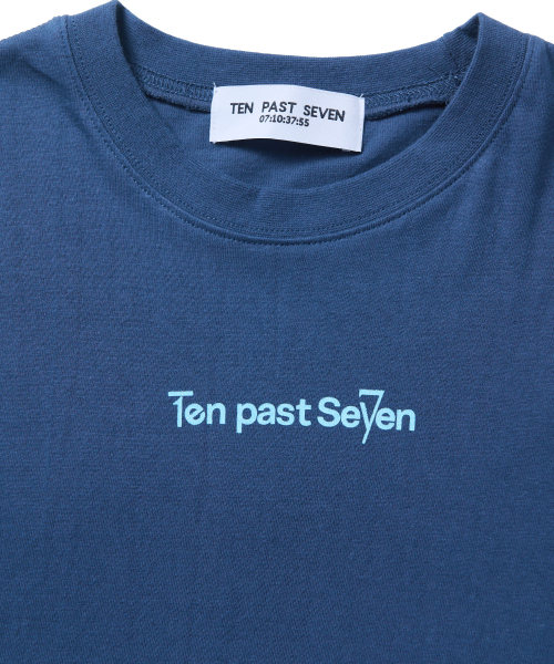 TEN PAST SEVEN(テン ファスト セブン)の「ベーシックロゴ半袖Tシャツ - ブルー(Tシャツ/カットソー・メンズ・その他・SMALL/MEDIUM/LARGE)」の6枚目の写真