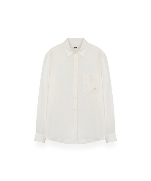 R-4(アールフォー)の「R-0047 / LUSTER LINEN SHIRTS(WHITE)(シャツ/ブラウス・メンズ・ホワイト・MEDIUM/LARGE)」の1枚目の写真