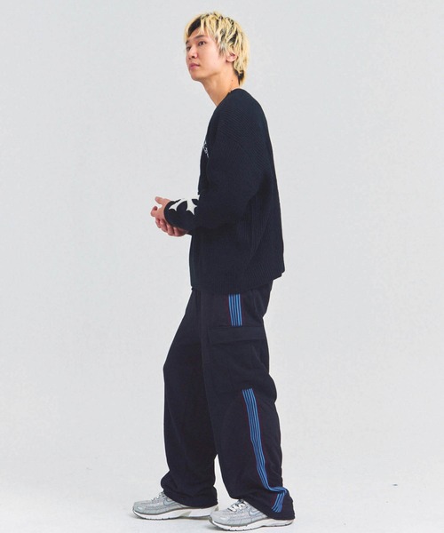 GALLIS ADDICTION（ガリスアディクション）の「GA CROSS-APPLIQUE KNIT（ニット/セーター・メンズ・ピンク/ブラック・FREE）」の16枚目の写真