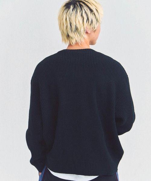 GALLIS ADDICTION（ガリスアディクション）の「GA CROSS-APPLIQUE KNIT（ニット/セーター・メンズ・ピンク/ブラック・FREE）」の9枚目の写真