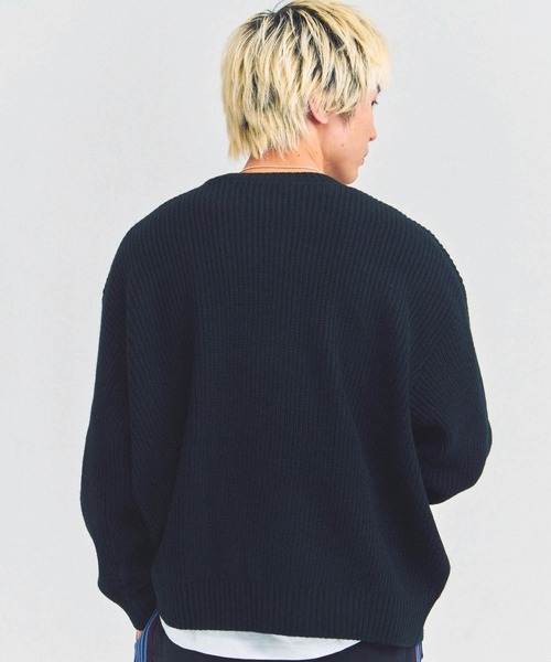 GALLIS ADDICTION（ガリスアディクション）の「GA CROSS-APPLIQUE KNIT（ニット/セーター・メンズ・ピンク/ブラック・FREE）」の10枚目の写真