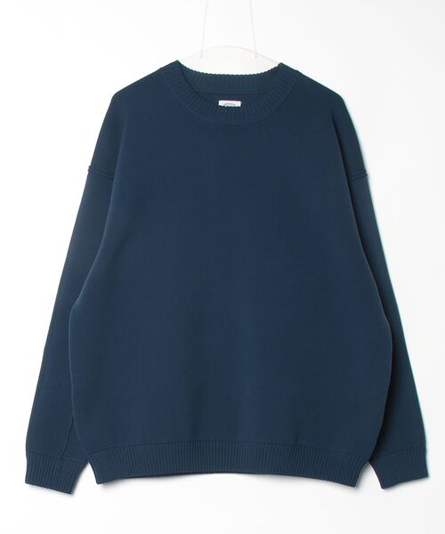 BEAVER（ビーバー）の「B omnivore/ビーオムニボー　SIMPLE KNIT TOP（ニット/セーター・メンズ・ブラック/チャコールグレー/ネイビー・L/M/XL）」の3枚目の写真