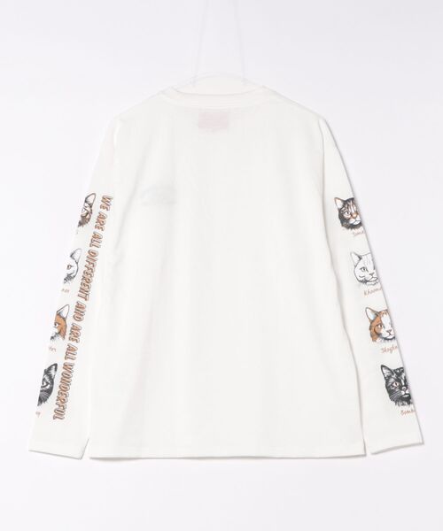 CORISCO(コリスコ)の「アニマルフェイス袖プリントロンTEE(M1)(Tシャツ/カットソー・メンズ・オートミール/キナリ/ホワイト系1/ホワイト系2/ブラック系1/ブラック系2/グレー系1/グレー系2・MEDIUM/LARGE/X-LARGE)」の9枚目の写真