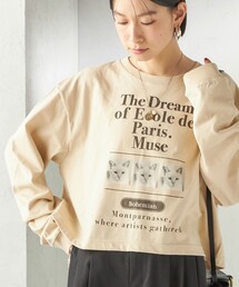Odub（オーダブ）の「【SHIPS別注】Odub: フォト プリント クロップド ロングスリーブ TEE（Tシャツ/カットソー）」