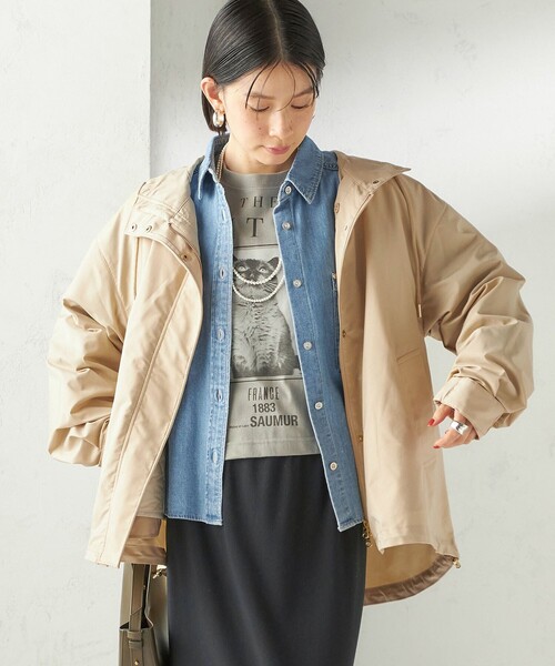 Odub（オーダブ）の「【SHIPS別注】Odub: フォト プリント クロップド ロングスリーブ TEE（Tシャツ/カットソー・レディース・ホワイト/ベージュ系/ダークグレー・ONE SIZE）」の15枚目の写真