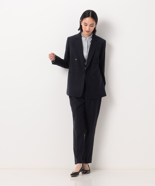 COMME CA（コムサ）の「プルエラバックサテン シャツ（シャツ/ブラウス・レディース・ブラック/オフホワイト・11号/9号）」の18枚目の写真