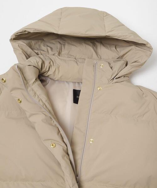 URBAN RESEARCH ROSSO WOMEN（アーバンリサーチ　ロッソ）の「FRENCH DOWNショートダウンコート（ダウンジャケット/コート・レディース・ブラック/ライトベージュ/ブラウン・36/38）」の8枚目の写真