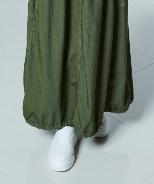 DOUBLE STANDARD CLOTHING（ダブルスタンダードクロージング）の「ツーバスダイドニット カーゴワンピース（ワンピース・レディース・カーキ/ベージュ・38/36）」の10枚目の写真